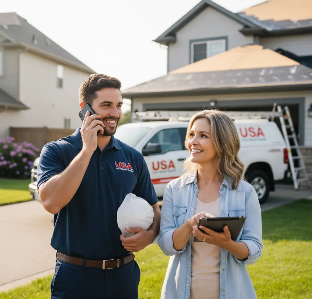 USA Roof Repair Experts customer support in Levering